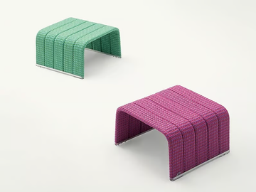 FRAME - Fabric garden side table by Paola Lenti - view 2